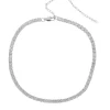 COLLAR DE CIRCONITAS PLATEADO