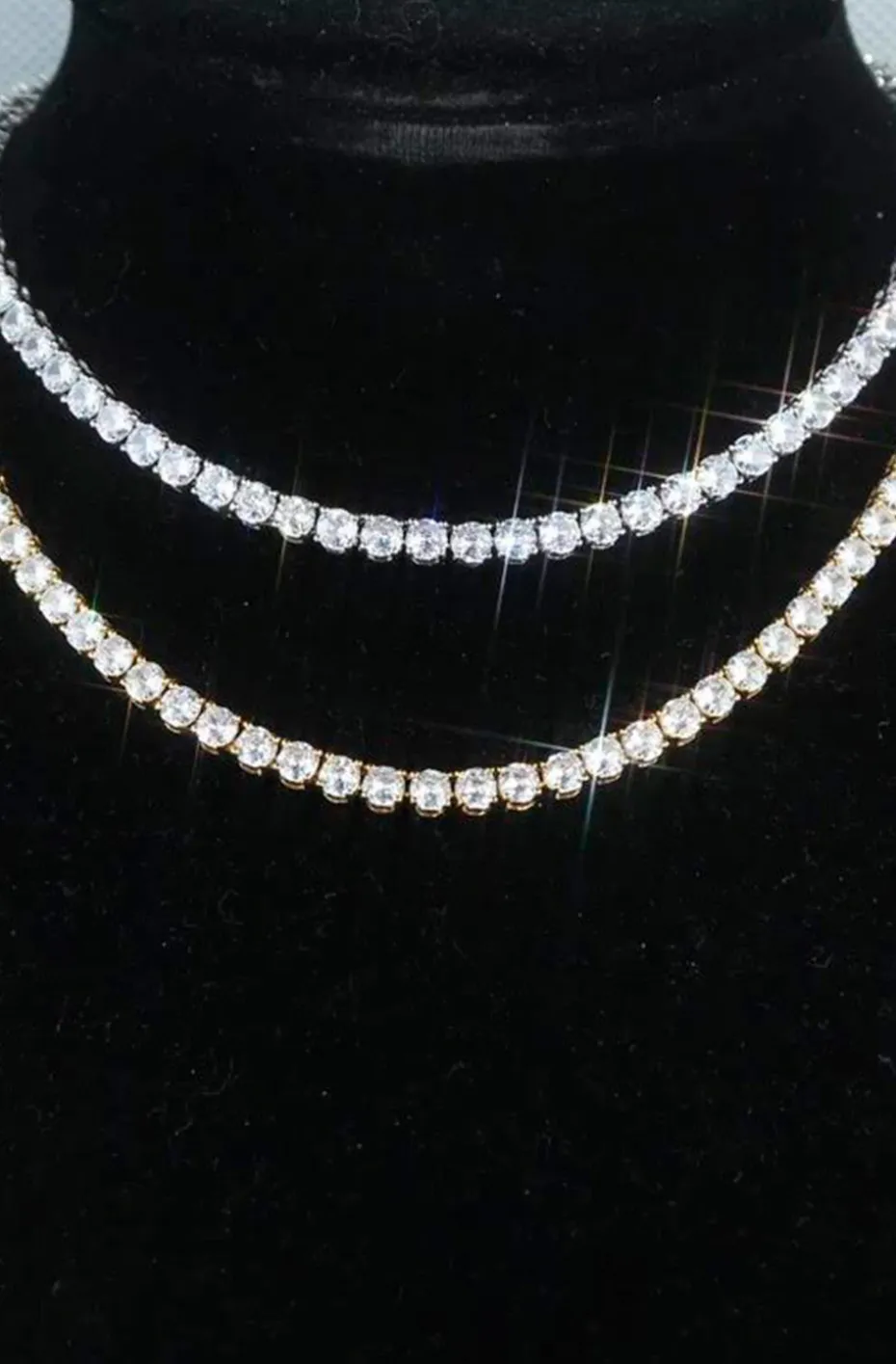 COLLAR DE CIRCONITAS PLATEADO
