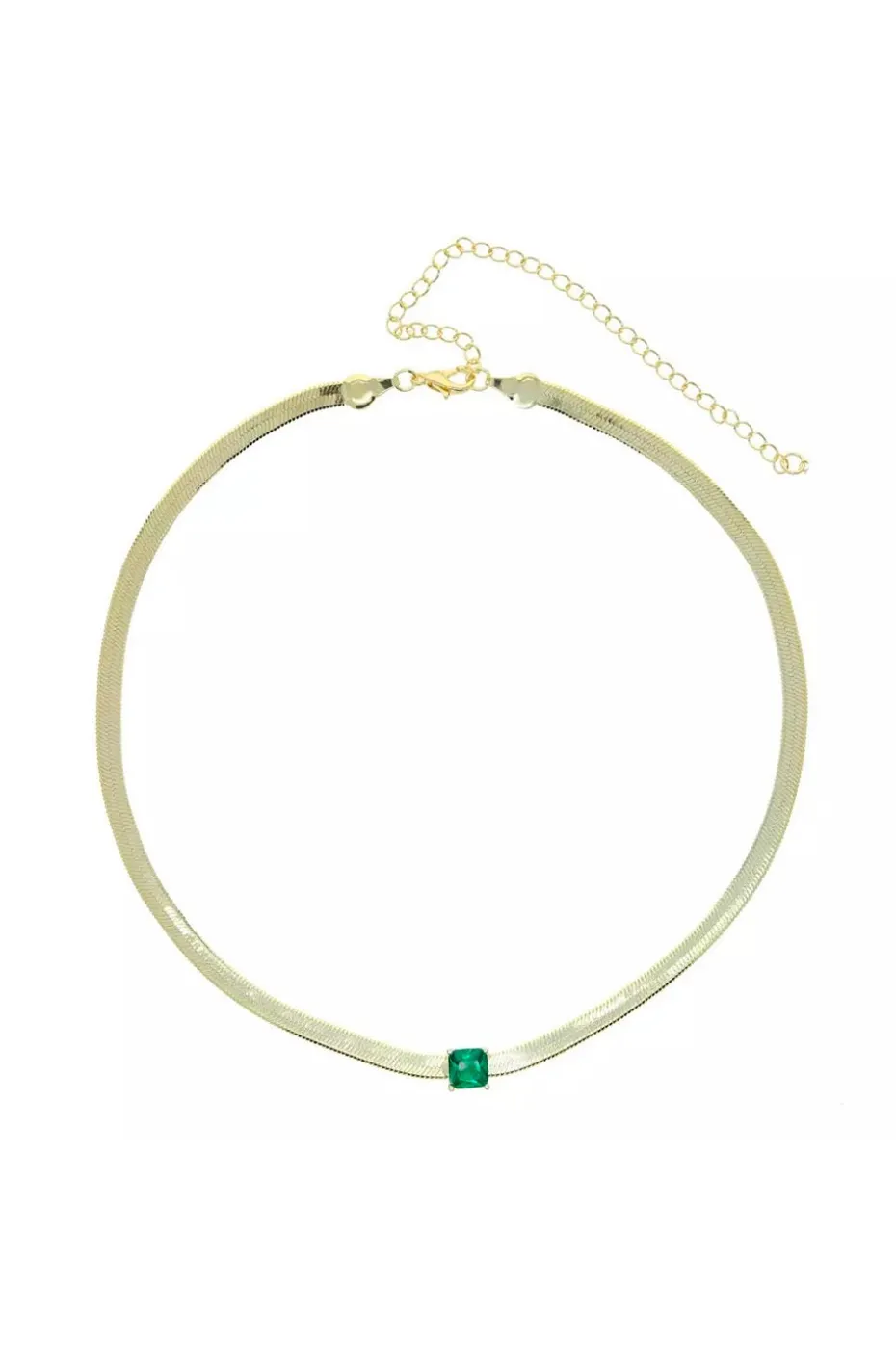 COLLAR ESMERALDA CUADRADA