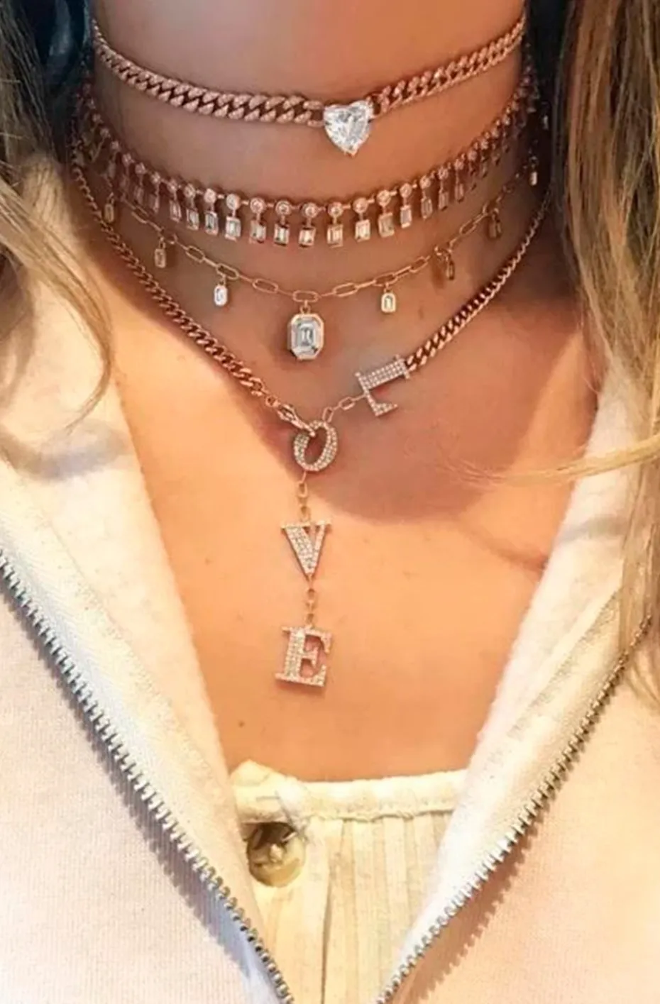 COLLAR GOLDEN HEART