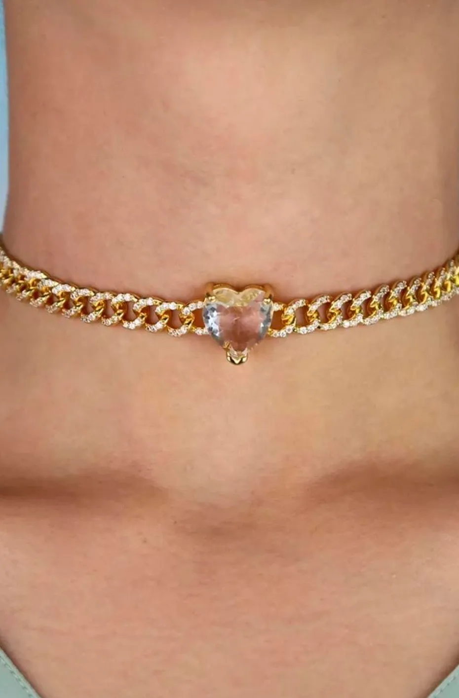 COLLAR GOLDEN HEART