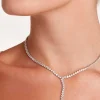 COLLAR JOYA LAGRIMAS DE PLATA
