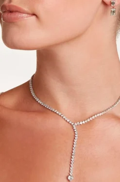 COLLAR JOYA LAGRIMAS DE PLATA