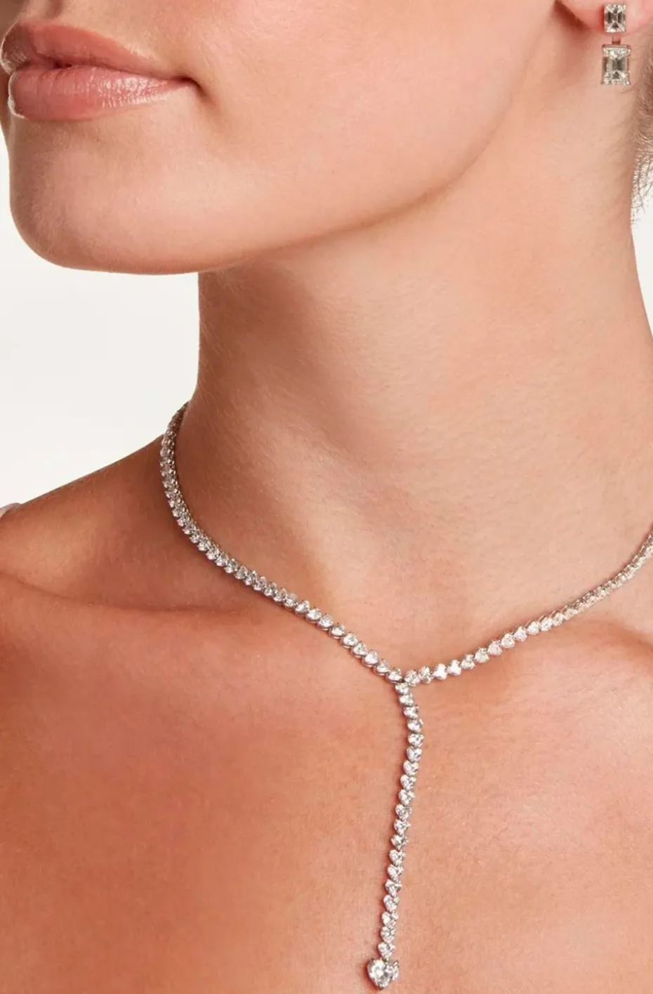 COLLAR JOYA LAGRIMAS DE PLATA