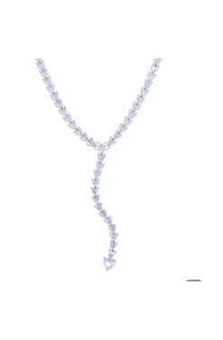 COLLAR JOYA LAGRIMAS DE PLATA