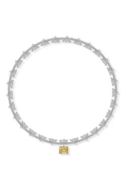 COLLAR JOYA VINTAGE CITRINO