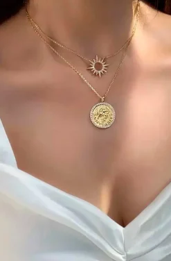 COLLAR MONEDA HOROSCOPO AQUARIO