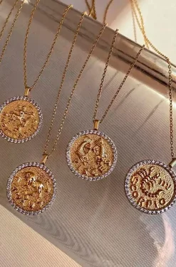 COLLAR MONEDA HOROSCOPO PISCIS