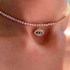 COLLAR OJO Y CIRCONITAS