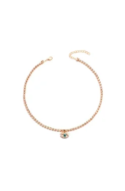 COLLAR OJO Y CIRCONITAS