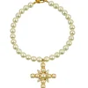 COLLAR PERLAS CRUZ SHINE