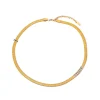 COLLAR SERPIENTE CRISTALES PLATA