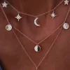 COLLAR SOL, LUNA Y ESTRELLAS