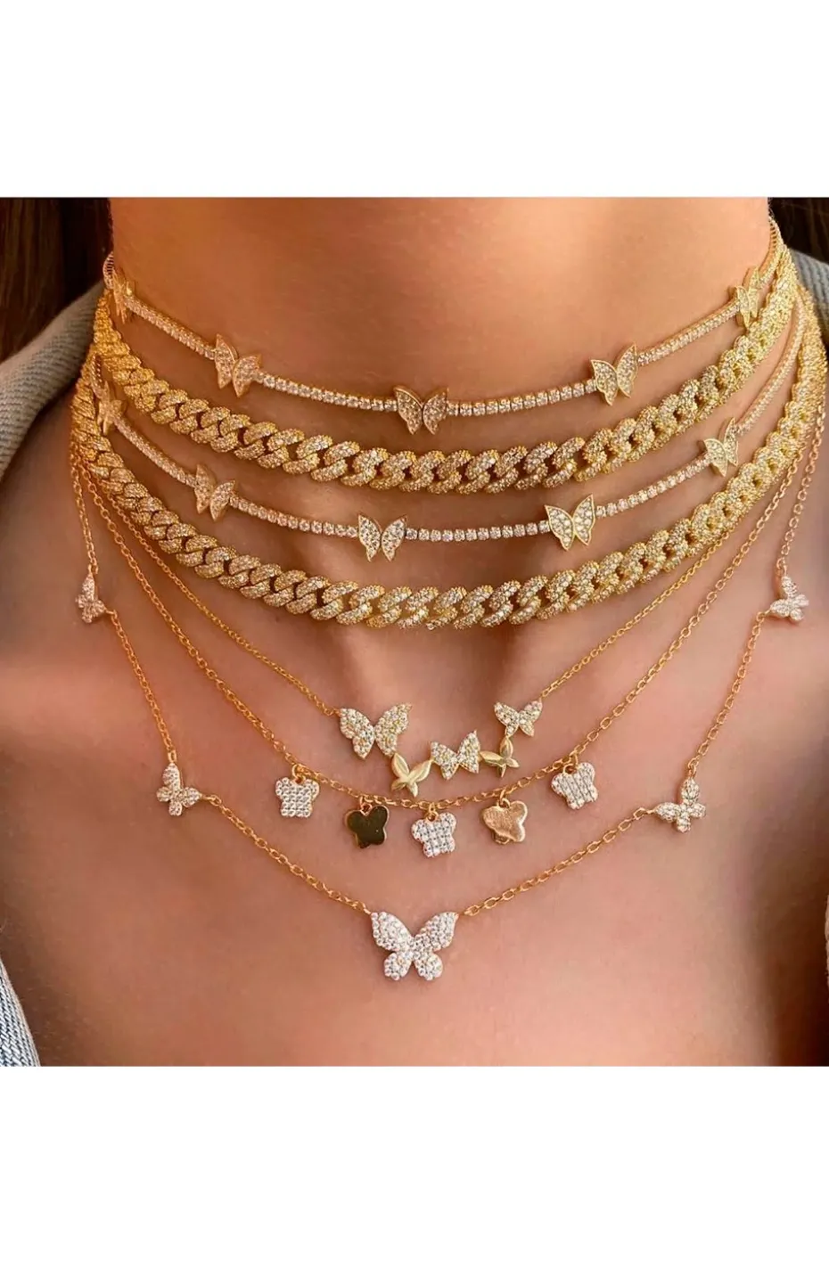 COLLAR VARIAS MARIPOSAS