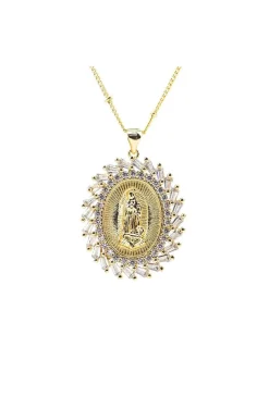 COLLAR VIRGEN CIRCONITAS Y BAGUETTE