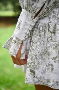 CORSET SHIRT DRESS TOILE DE JOUY PRINT DRESS BY FETICHE SUANCES