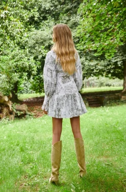 CORSET SHIRT DRESS TOILE DE JOUY PRINT DRESS BY FETICHE SUANCES
