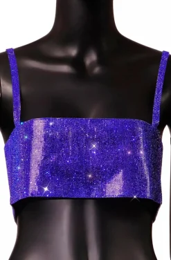 CROP TOP DE CRISTALES KLEIN