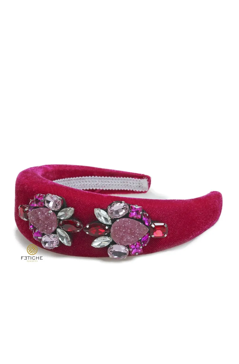 DIADEMA TERCIOPELO ROSA