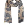 FOULARD ANIMAL PRINT CAMEL