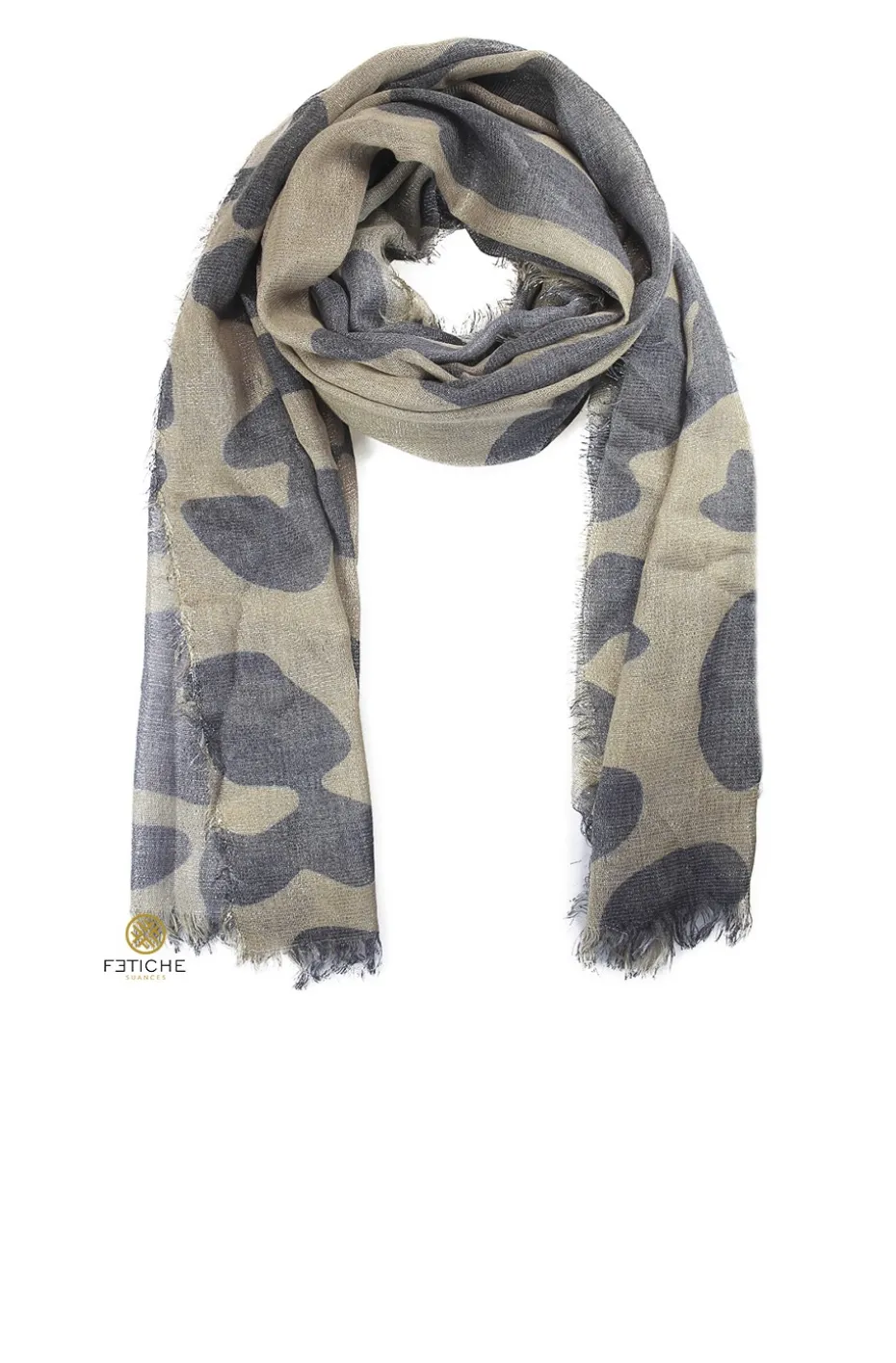 FOULARD ANIMAL PRINT TONOS TOSTADOS