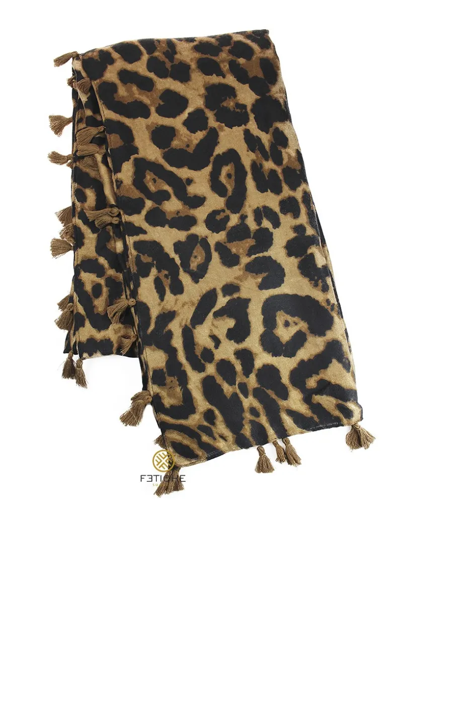 FOULARD LEOPARDO MARRÓN