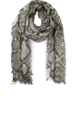 FOULARD SNAKE MARRÓN