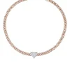 GOLD PINK HEART