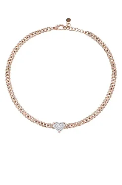 GOLD PINK HEART