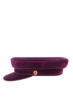 GORRA TERCIOPELO VIOLETA