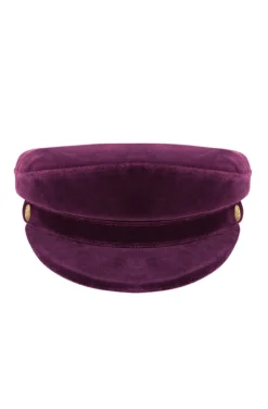 GORRA TERCIOPELO VIOLETA