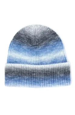 GORRO DE PUNTO TONOS AZULES