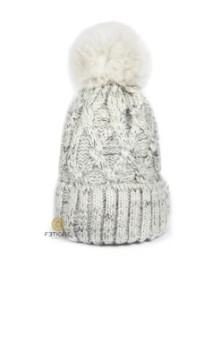 GORRO POMPÓN BEIGE