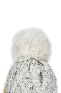 GORRO POMPÓN BEIGE