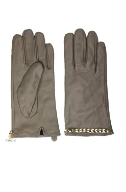 GUANTES CADENA BEIGE