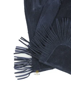 GUANTES DE ANTE FLECOS AZUL