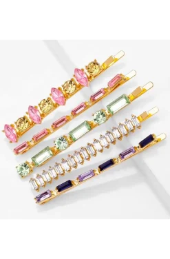 HORQUILLA STRASS BAGUETTE ROSA