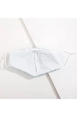 MASCARILLA BLANCO ROTO DESTELLOS PLATA
