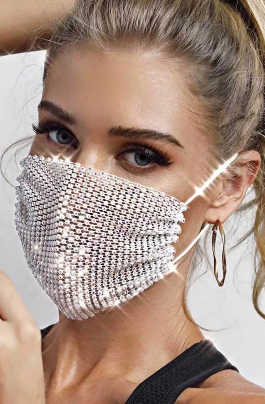 MASCARILLA FIESTA PLATA