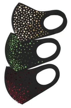 MASCARILLA SEQUINS RED