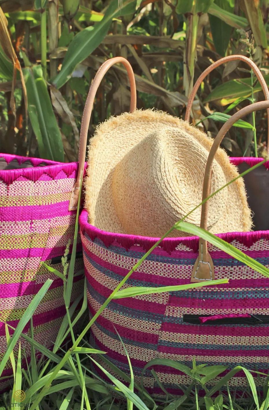 MAXI CAPAZO BOHO FUCSIA