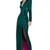 MAXI VESTIDO LENTEJUELAS VERDE