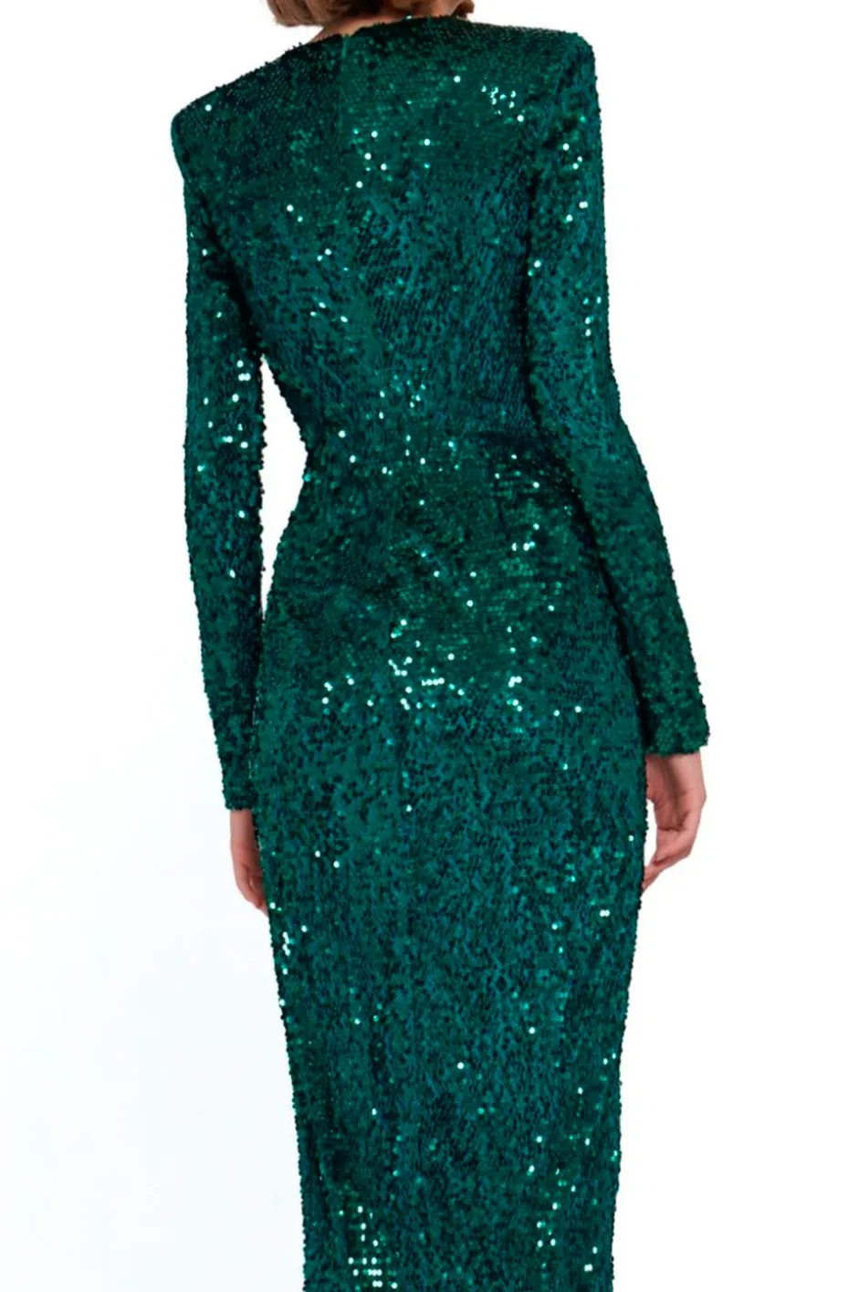 MAXI VESTIDO LENTEJUELAS VERDE