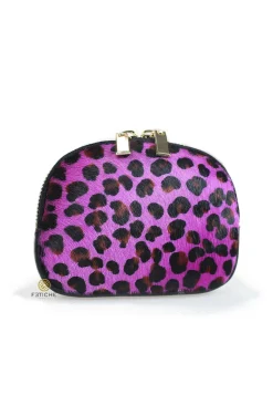 MONEDERO PIEL LEOPARDO MINI FUCSIA