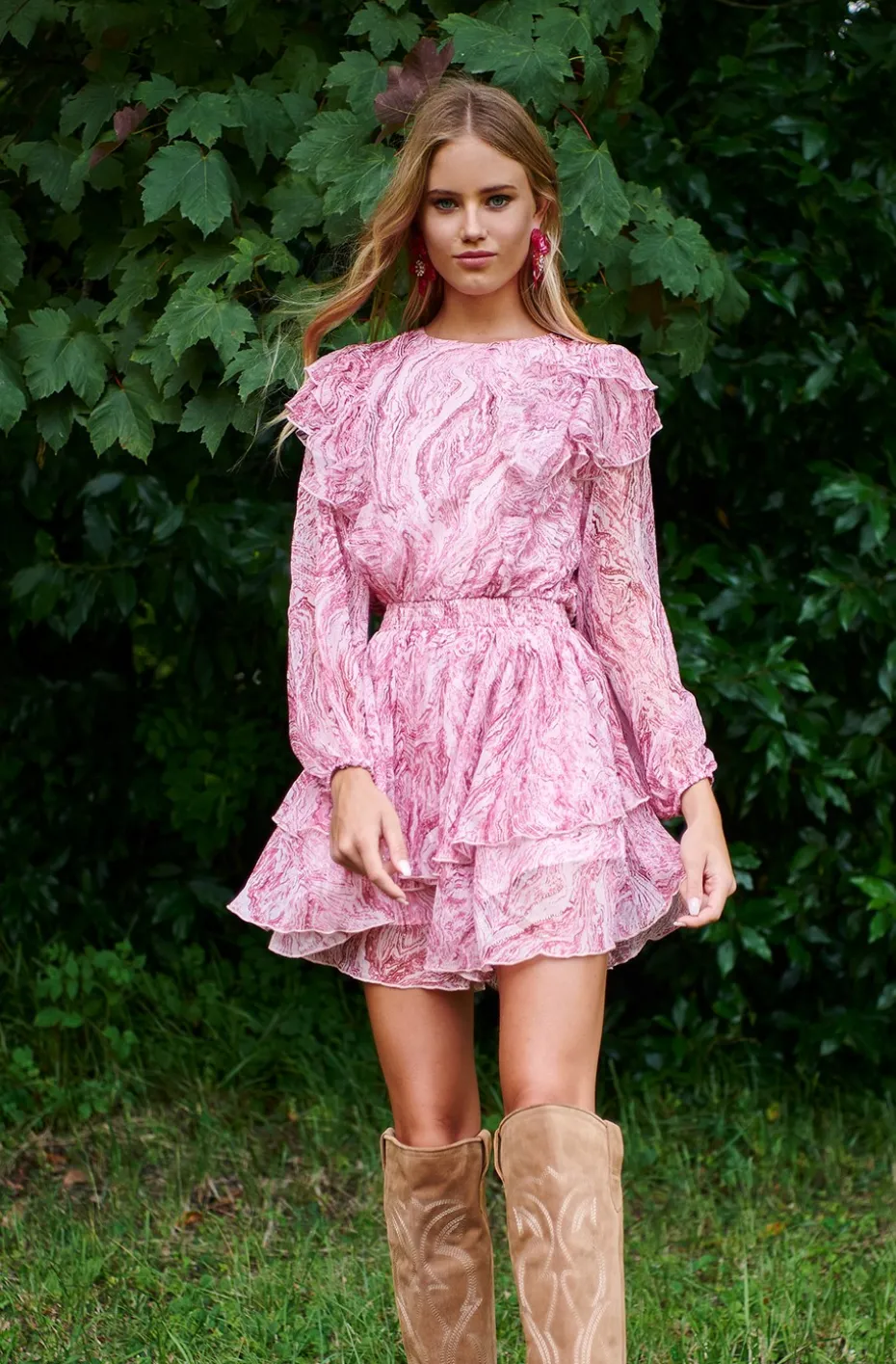 NORA MARBLE PINK DRESS BY FETICHE SUANCES