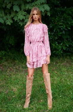 NORA MARBLE PINK DRESS BY FETICHE SUANCES
