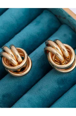 PENDIENTES ARETES GRUESOS TRENZADOS