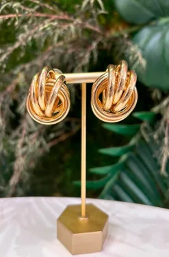 PENDIENTES ARETES GRUESOS TRENZADOS