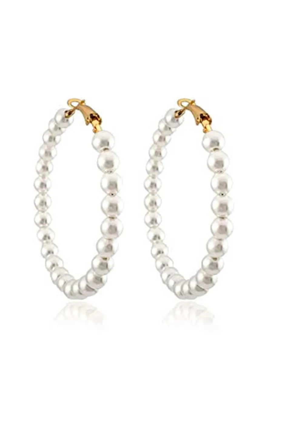PENDIENTES ARO PERLAS