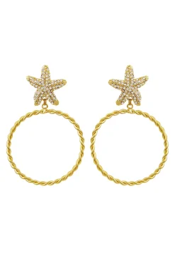 PENDIENTES ARO Y ESTRELLA